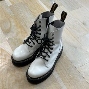 Doc martens Jadon White Leather Boots